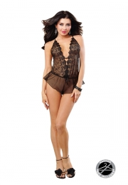 Lingerie EMBROIDERY ROMPER TEDDY 9663